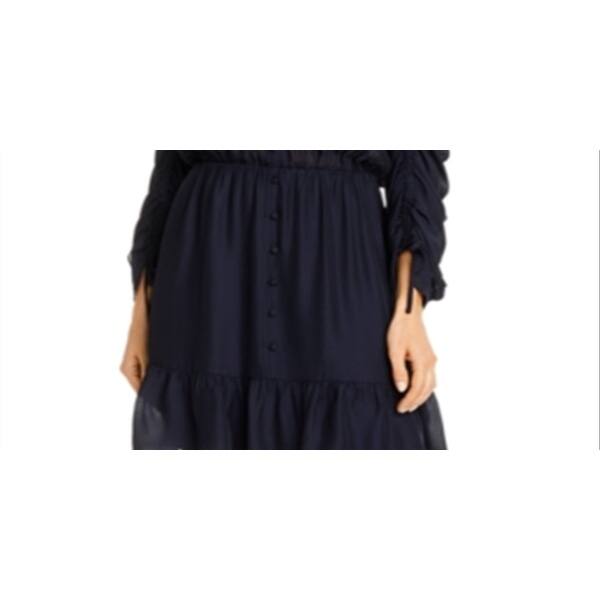Parker Women's Ruffled Ruched Sleeve V Neck Short Wear To Work Fit Flare  Dress Blue Size Small - Bed Bath & Beyond - 40579798
