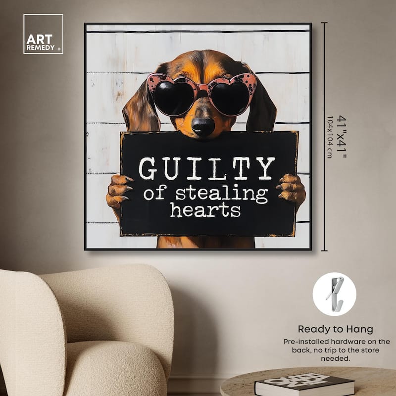 Guilty of Stealing Hearts Canvas by Art Remedy