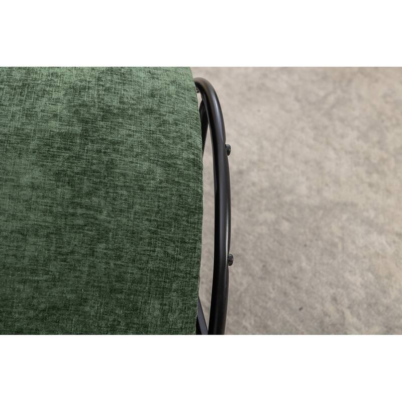 Chenille Fabric Swivel Accent Armchair Barrel Chair