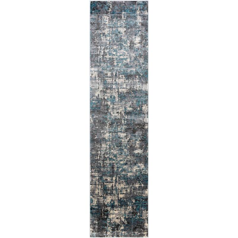 Artistic Weavers Gilot Modern Abstract Area Rug - 2' 7" x 10' 3" - Teal