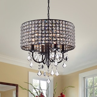 Chione Crystal 4-light Drum Chandelier