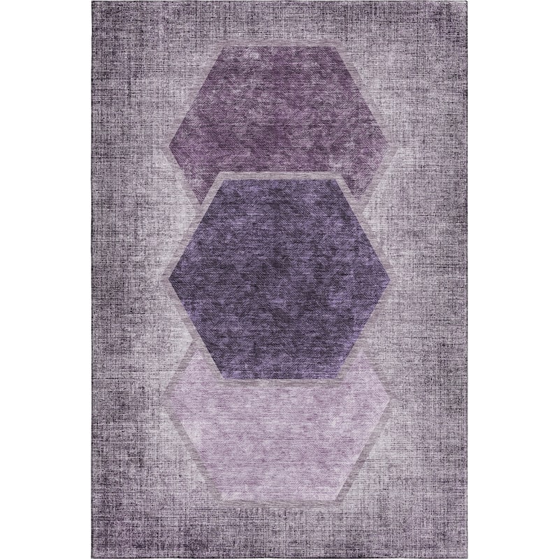 Premium Washable Super Soft Modern Hexy Mayfield Rug