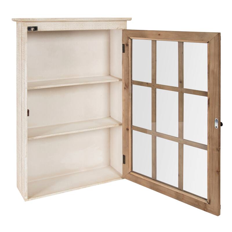 Kate and Laurel Hutchins Decorative Wood Wall Cabinet