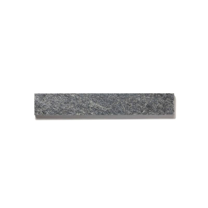 Cruz Bay Studio CS1 Cladding - 2" x 12" Solid Wall Tile - Textured - Silver Slate