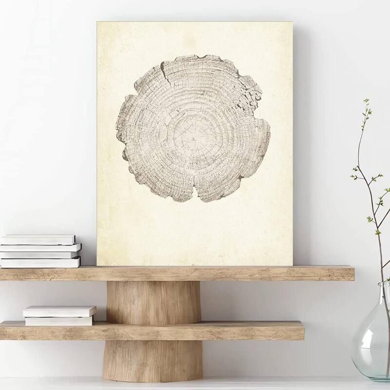 Canvas Tree Ring Wall Art