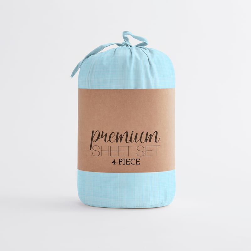 Becky Cameron Printed 4 Piece Deep Pocket Bed Sheets Set