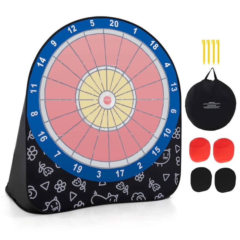 Foldable Target Game w/ 4 Balls & Carry Bag Party & Carnival Games