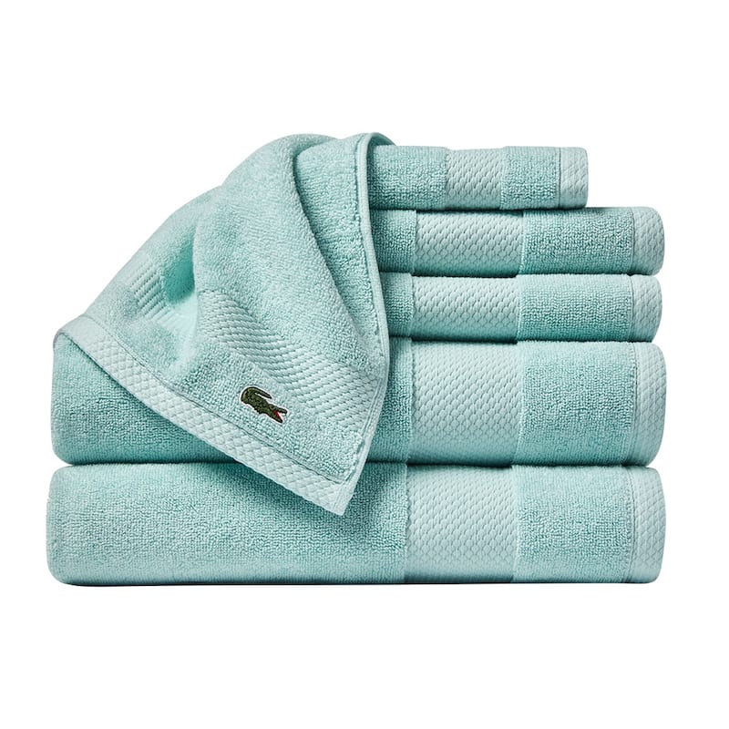 Lacoste Heritage Supima 100% Cotton 6 Piece Towel Set