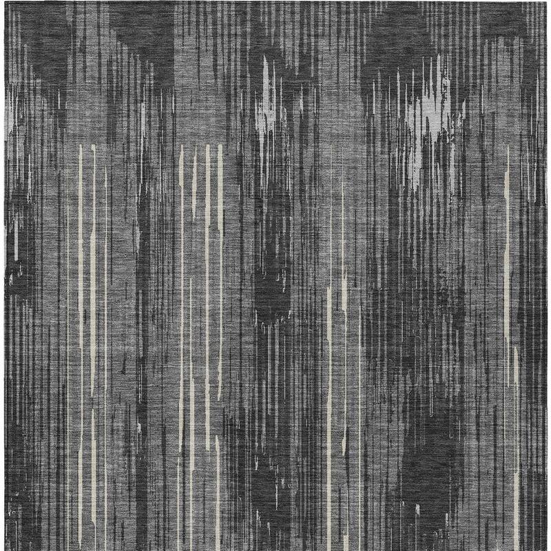 HomeRoots Striped Transitional Rectangle Outdoor Rug