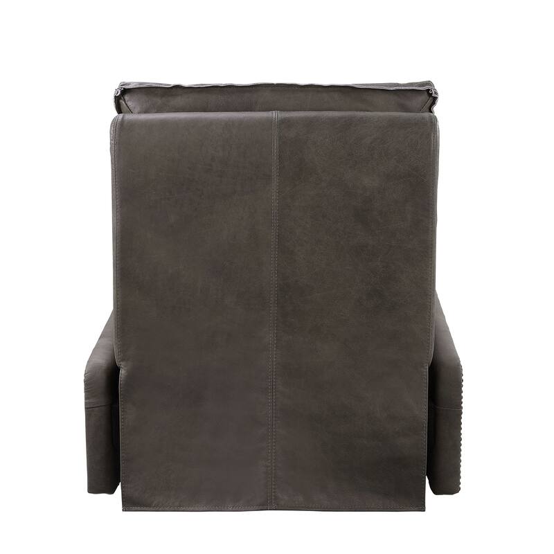 Bothell Gray Aluminum Patchwork Recliner
