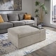 preview thumbnail 19 of 20, Sebastopol Boucle Fabric Storage Ottoman With Table and Casters by iNSPIRE Q Modern