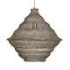 preview thumbnail 7 of 9, Uttermost Sigh Woven Brass 1 Light Pendant - N/A