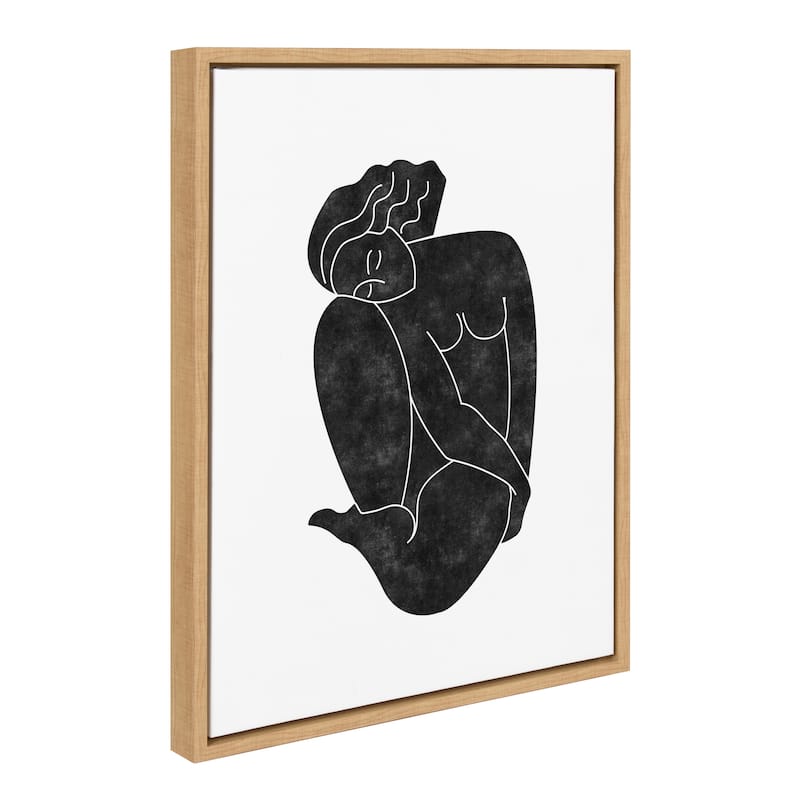 Kate and Laurel Sylvie Figurine Framed Canvas by Alexander Ginzburg