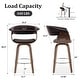 preview thumbnail 118 of 186, 26"/29" Faux Leather Swivel Bar Stools, Wood Counter Stool