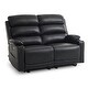 preview thumbnail 2 of 6, MCombo 63.4" Power Loveseat with Adjustable Headrest, Heat and Vibration, Faux Leather Electric Loveseat Recliner 6711