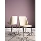 preview thumbnail 9 of 14, SAFAVIEH Baltic Metal Dining Chair Set of 2, Butter Cream, Modern - 22.5" x 17.8" x 34.8"