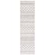 SAFAVIEH Arizona Shag Lotta Moroccan 1.2-inch Thick Rug - 2'3" x 8' Runner - Ivory/Grey