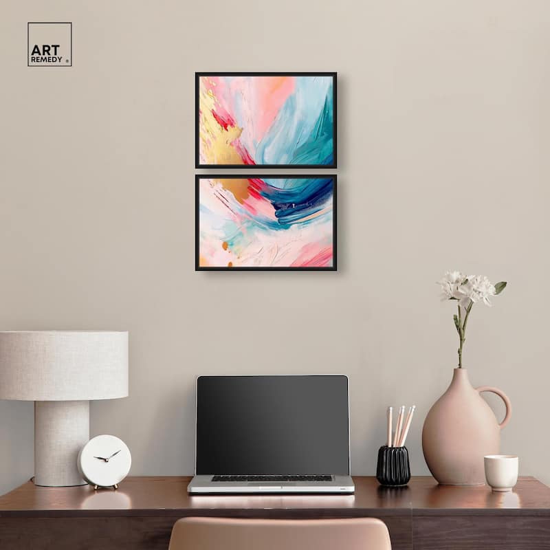 Burst of Energy Canvas Set of 2 by Art Remedy