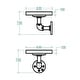 preview thumbnail 4 of 16, Furniture Pipeline Ames 3-piece Industrial Decorative Wall Shelf Set