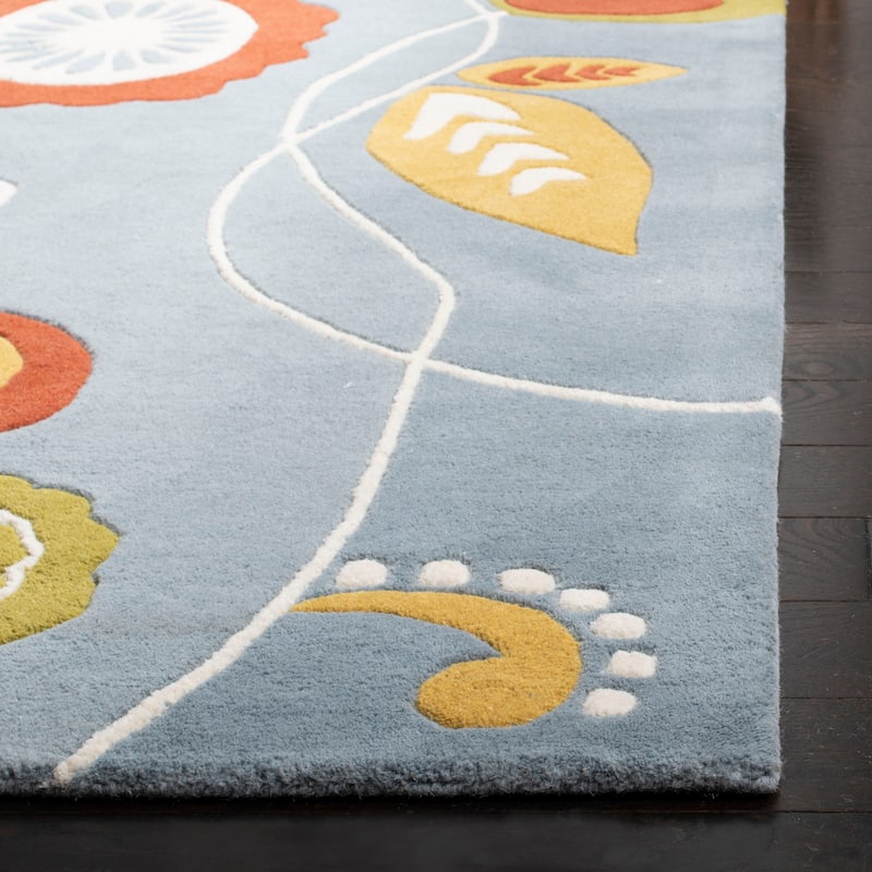 SAFAVIEH Handmade Soho Kaleena Floral N.Z. Wool Rug