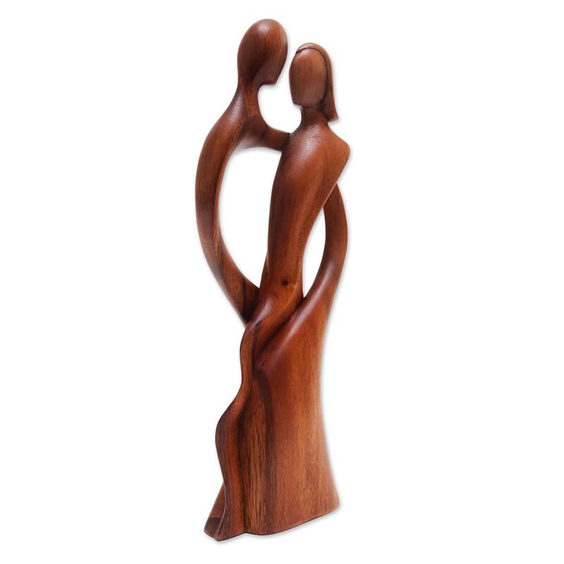 Novica Handmade Shadow Dance Wood Sculpture