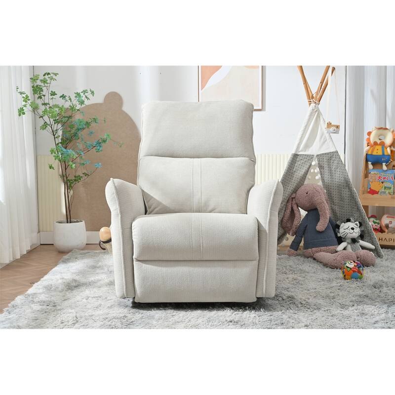 GDFStudio - 270° Power Swivel Rocker Recliner Chair