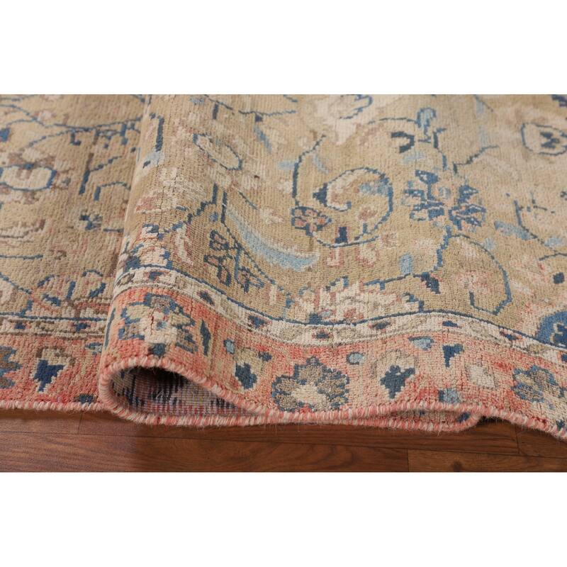Sarouk Persian Vintage Runner Rug Hand-Knotted Wool Carpet - 3'1" x 8'11"