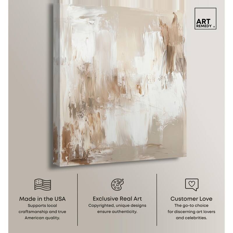 Latte Layers I Canvas by Art Remedy, Gallery Wrapped