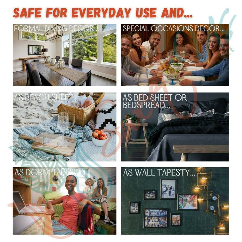 Cotton Extravagant Floral Vine Tablecloth Rectangle