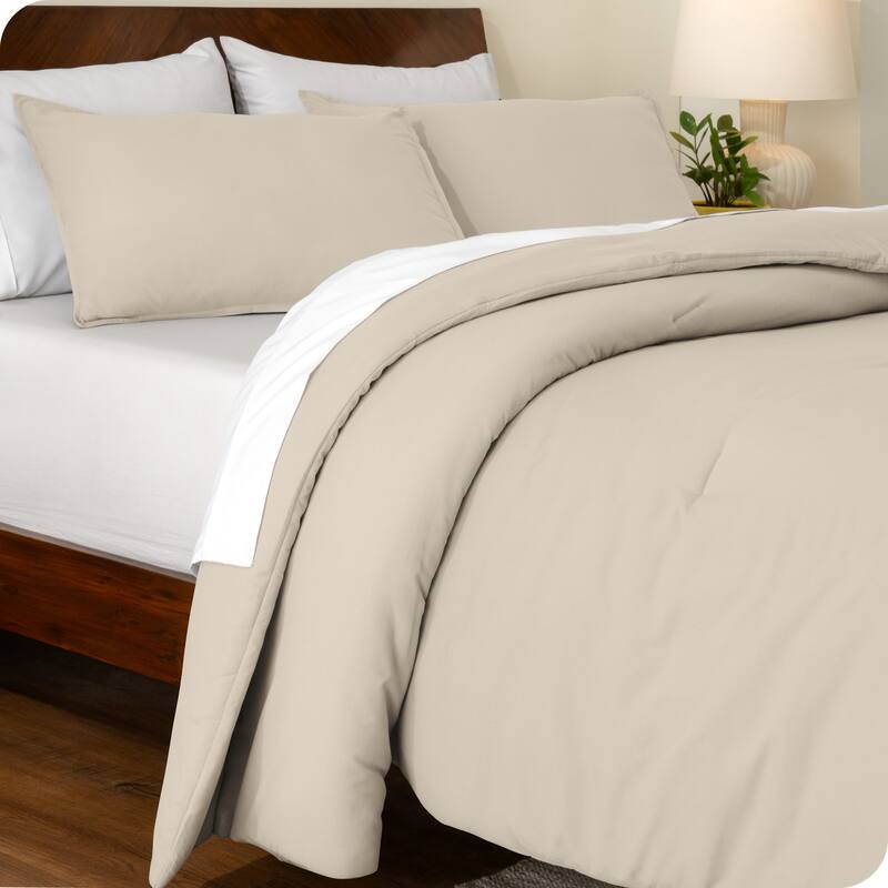 Bare Home Down Alternative Track Stitch Comforter Set