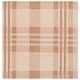 preview thumbnail 158 of 186, SAFAVIEH Courtyard Jolene Plaid Indoor/ Outdoor Waterproof Patio Backyard Rug 2'7" Square - Natural/Beige