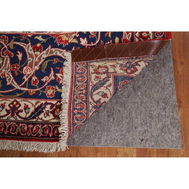 Hand Knotted Oriental 100% Wool Carpet Traditional Floral Red Najafabad Area Rug - 16' 8'' X 10' 4''