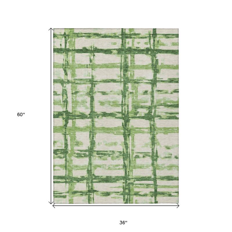 HomeRoots Striped Transitional Rectangle Outdoor Rug