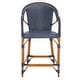 preview thumbnail 65 of 68, SAFAVIEH California Outdoor Bistro 26-inch Counter Stool with Arms - 23" W x 26" D x 43" H