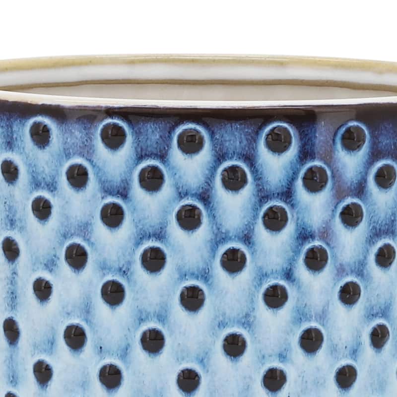 Sagebrook Home Ceramic Planter with Saucer