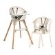 preview thumbnail 1 of 10, Terra 2-in-1 High Chair & Booster Multi-stage High Chair/Floor Freestanding - Mushroom