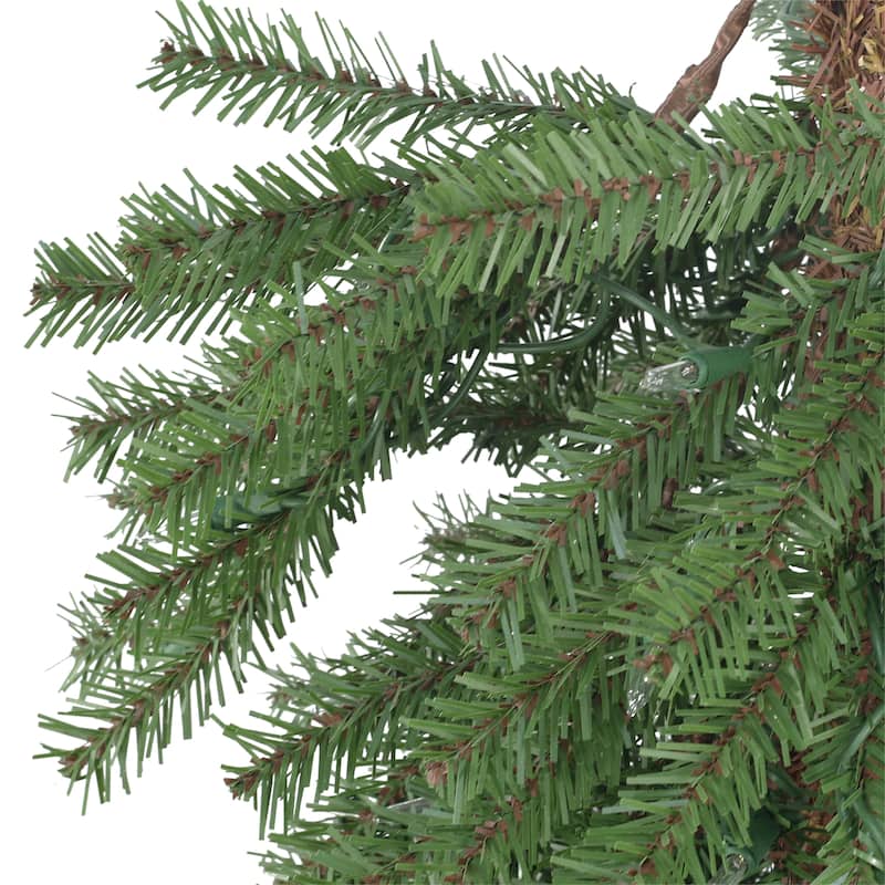 Puleo International Pre-Lit 3' Alpine Artificial Christmas Tree