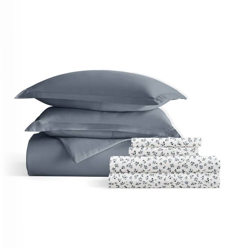 8pc Solid Duvet Bundle