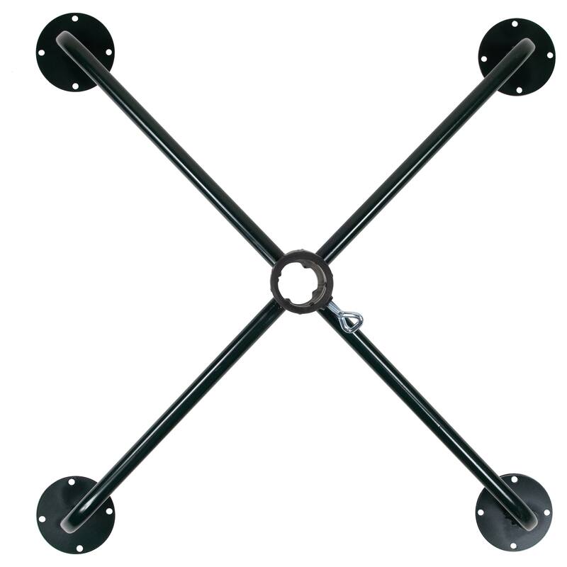 36" Folding Green Metal Tree Stand for 9'-14' Artificial Trees with 2" Pole Diameter - 36