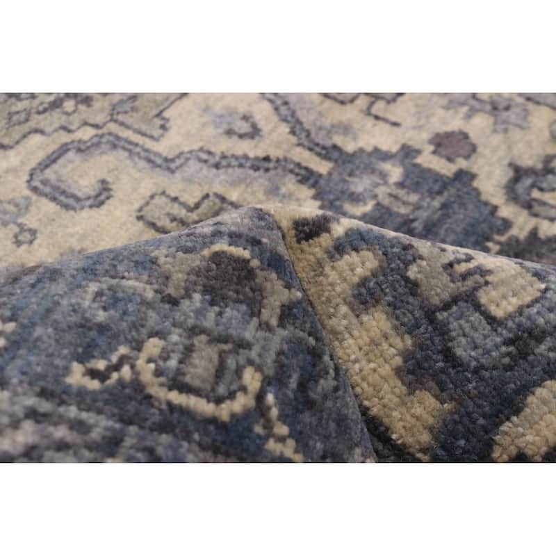 ECARPETGALLERY Hand-knotted Finest Agra Jaipur Light Khaki Wool Rug - 3'8 x 5'9