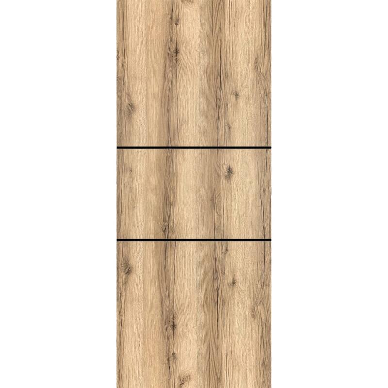 Slab Barn Door Panel 18 x 80 Planum 0014 Oak with Sturdy Finished - 28" x 96"