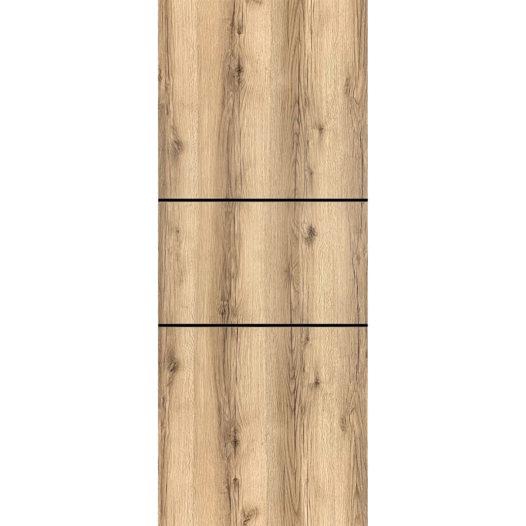 Slab Barn Door Panel 18 x 80 Planum 0014 Oak with Sturdy Finished