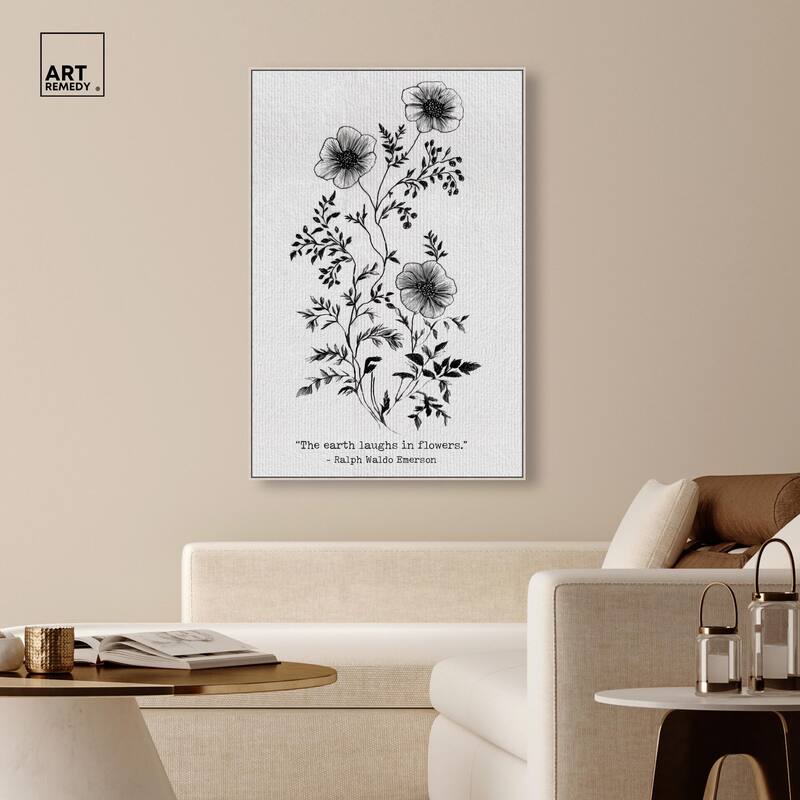 Earth Laughs in Flowers Canvas by Art Remedy