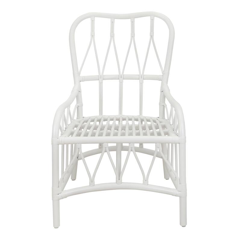 NPD Furniture Ayanna Modern Bohemian Rattan Dining Chair