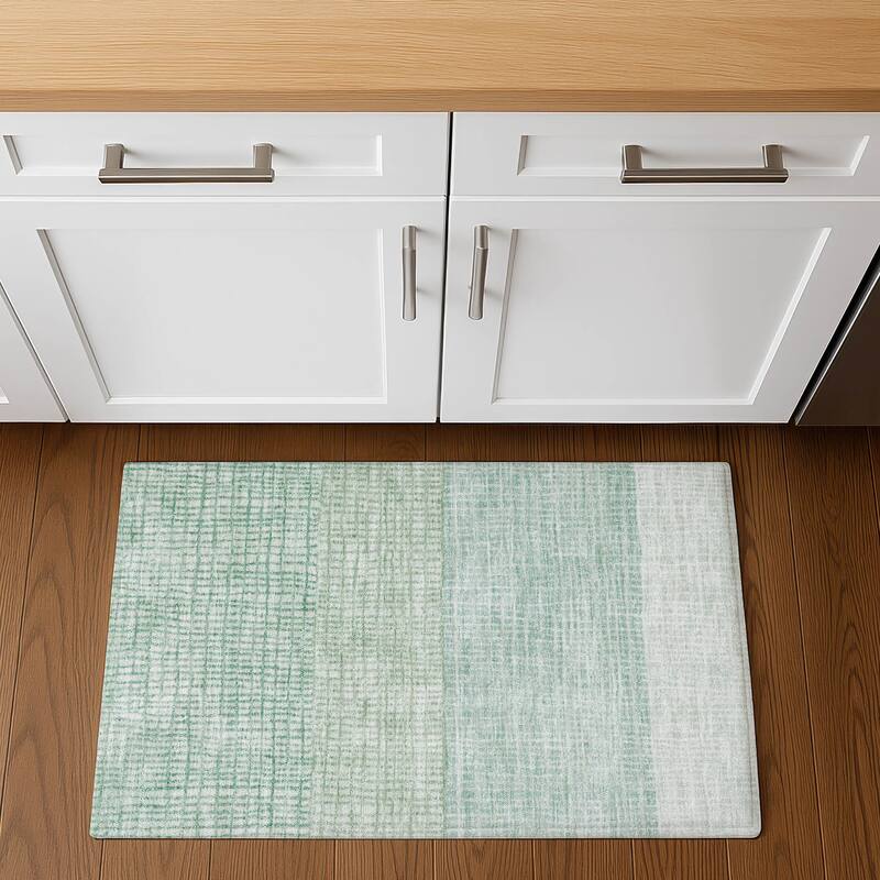 Premium Washable Super Soft Modern Ombre Mayfield Rug - 1'8" x 2'6" - Teal