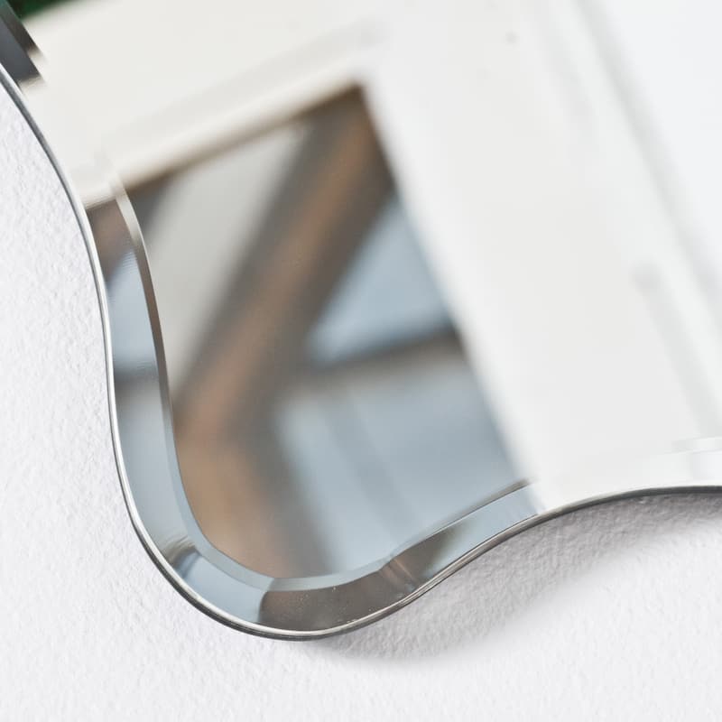 Angelina Modern Bathroom Mirror - Silver - 31.5Hx23.6Wx.5D