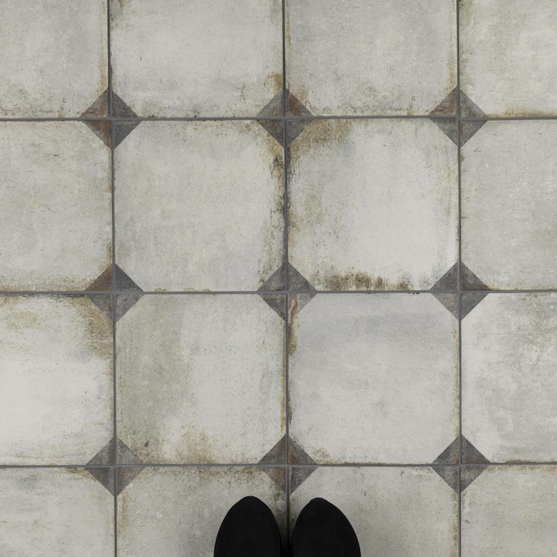 Merola Tile D'Anticatto Decor Trapani 8-3/4" x 8-3/4" Porcelain Floor and Wall Tile