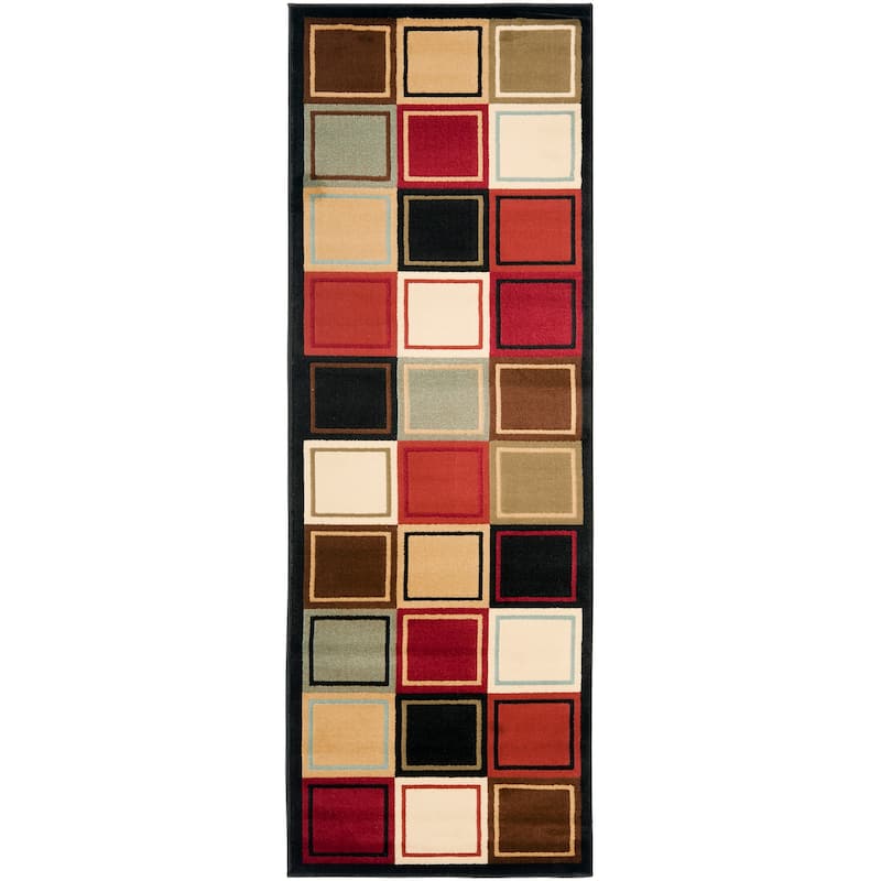 SAFAVIEH Porcello Mared Modern Rug - 2'4" x 9' Runner - Multi