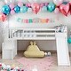 preview thumbnail 8 of 11, Twin Size Loft Bed With Staircase,Storage,Slide,Full-length Guardrails