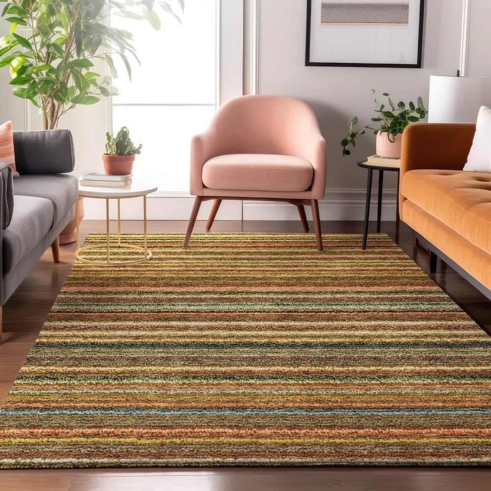 Premium Washable Super Soft Stripe Mayfield Rug